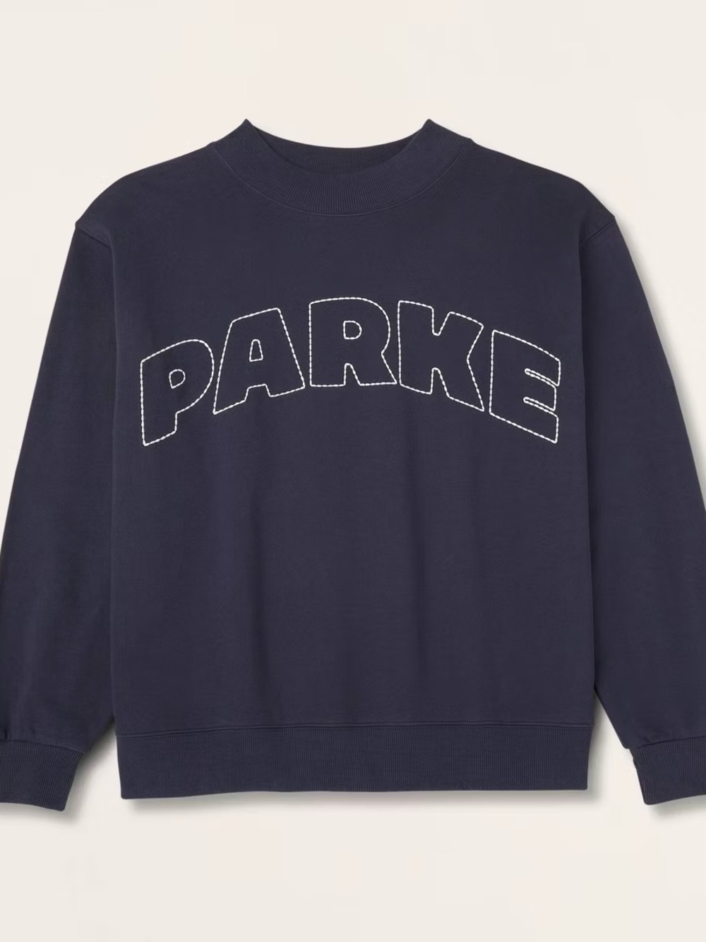 🎯💙 NWT! Navy Blue Mockneck Pullover Sweatshirt PARKE x TARGET - Size L/XL - Picture 5 of 5